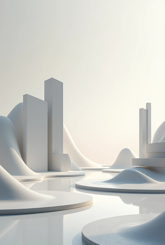 Geometric minimalist landscape 