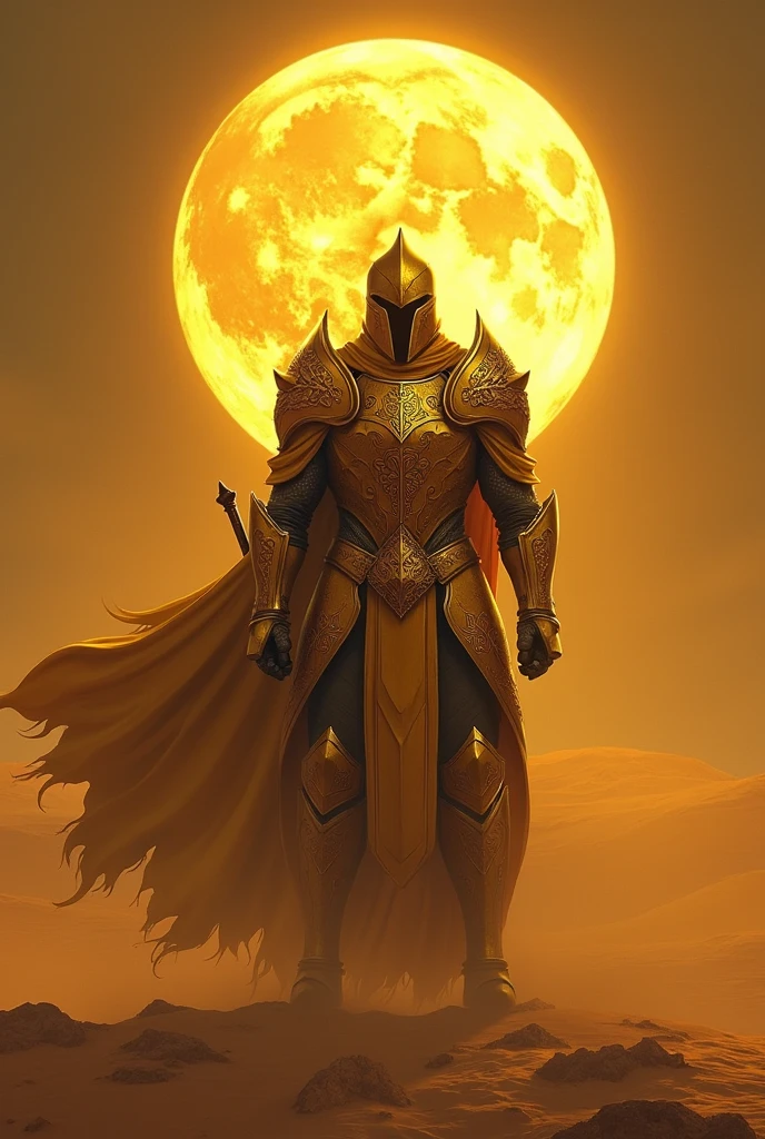 Theme: Golden moon, sand, desert knight
Make a costume