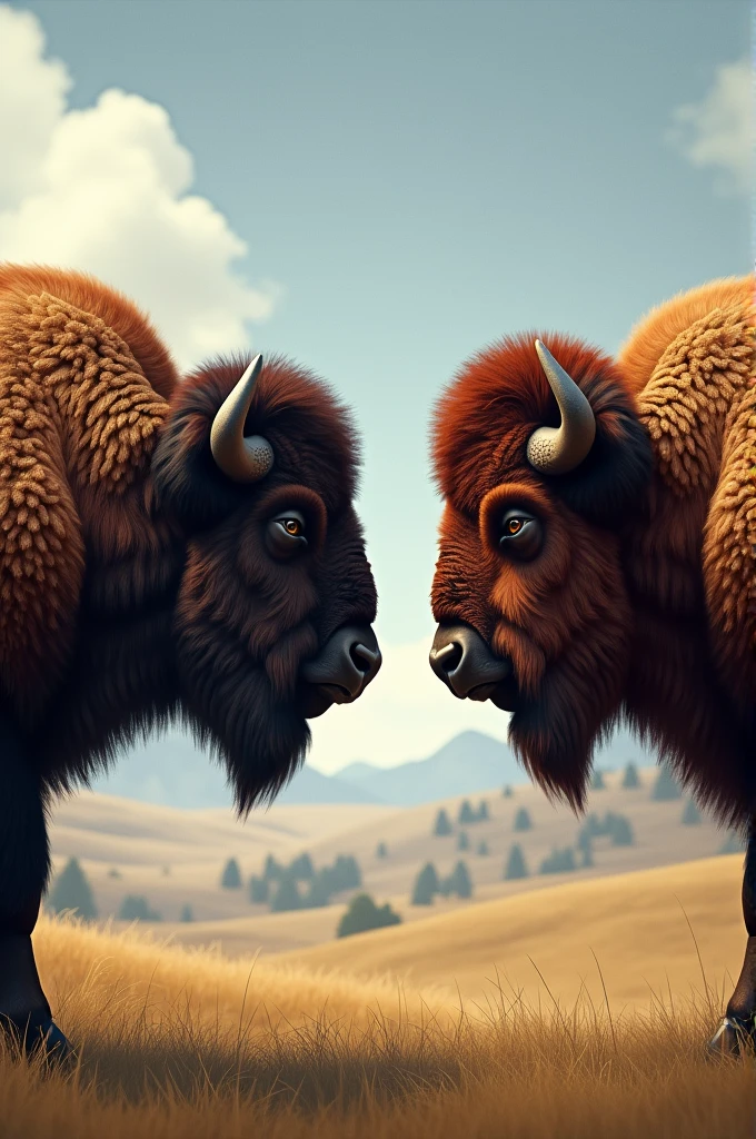 2 buffaloes talking