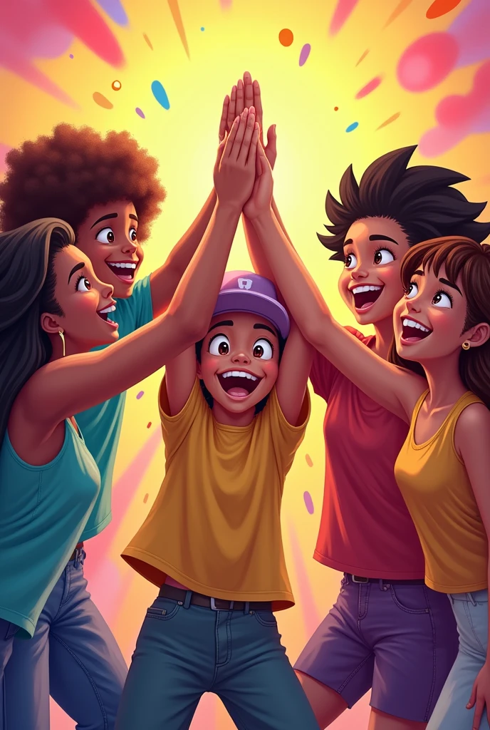Hi-5 did a five person show 2 boys and 3 girls