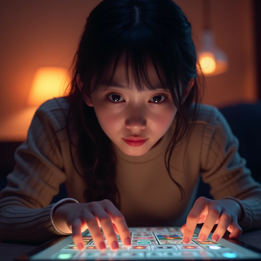 Asian Girl Cute Play Slot Gambling online