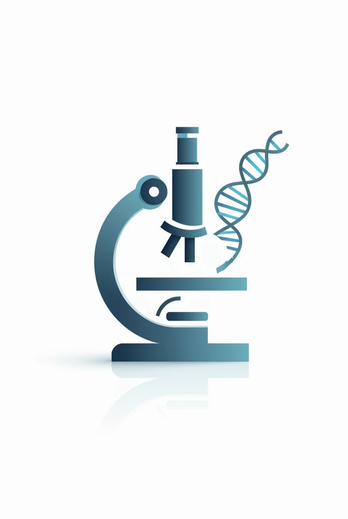 You can create a beautiful and innovative bioanalysis logo for a laboratory that contains a microscope., DNA with a white background that draws attention 