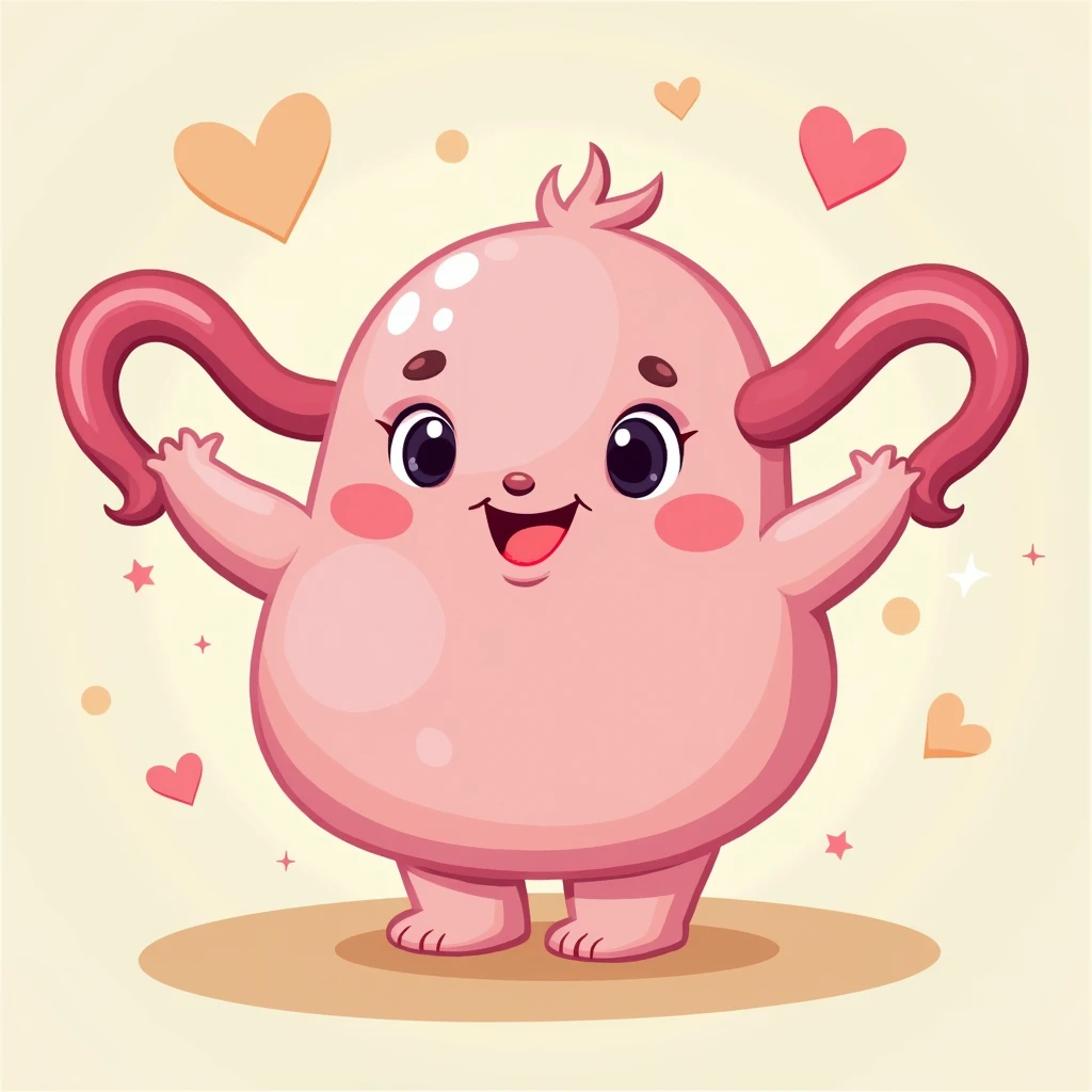 imitation of a vagina in a cartoon style
