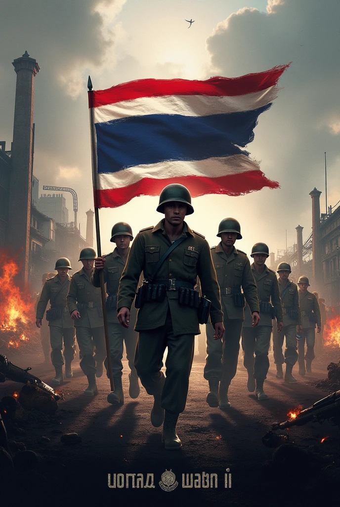 Made a YouTube game cover called ForemostandtheTV with a World War II theme and the Thai flag.