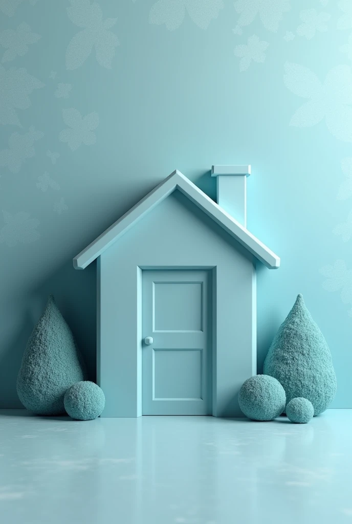 Creat a 3D house keeping logo cover page