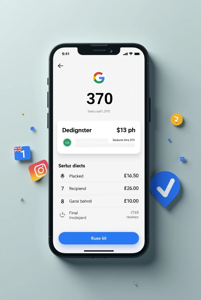 Create a 370 rupees Google pay screenshot 