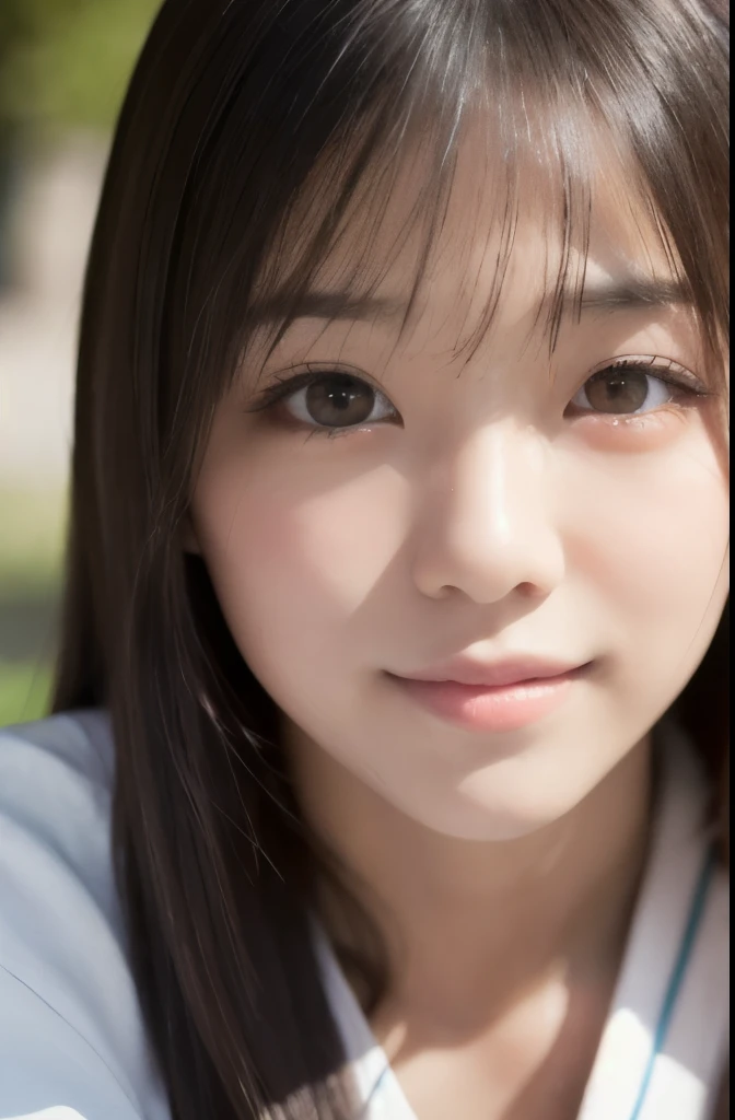 best quality, face focus, soft light, ultra high res, (photorealistic:1.4), RAW photo,(Shinozaki Ai), (fair skin), (kawaii),
1 Japanese girl, solo, cute, smile, (pupil, lights in the eyes),  detailed beautiful face, Medium-sized breasts,(high resolution detail of human skin texture),(long hair),(portrait), upper body, white traditional kimono, A sunny afternoon