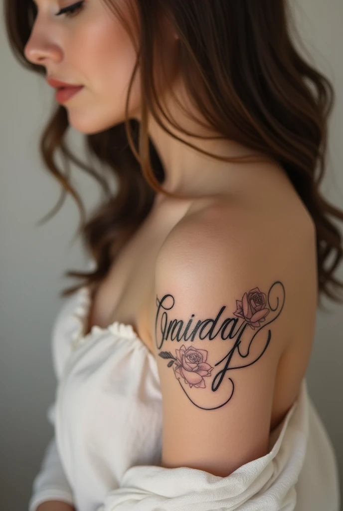 G combine A tattoo fine writing for women