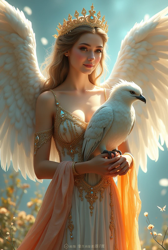 asas de anjo, asas brancas, plumas brancas, penas caindo, anjos, anjos voando, anjos com asas brancas, quadro realista, renascentista, angelical, oil painting, heaven, altamente detalhado, intricado, complexo, foco nas asas,
