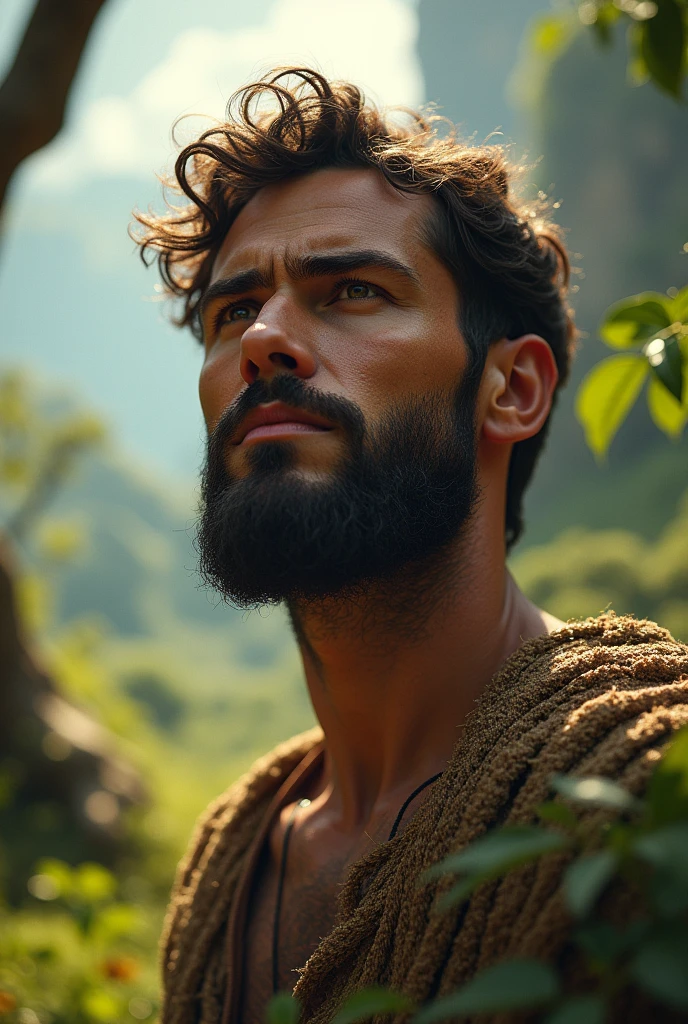 adam the first man in earth (close up)