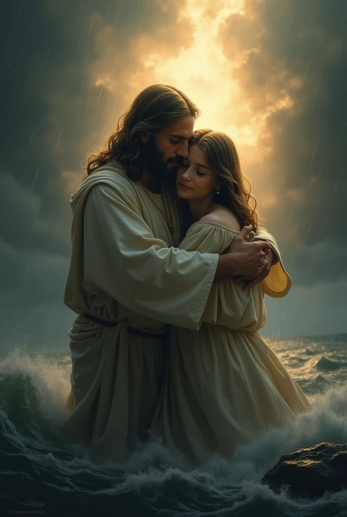 Jesus hugging me in the middle of the storm (Anxiety and depression)