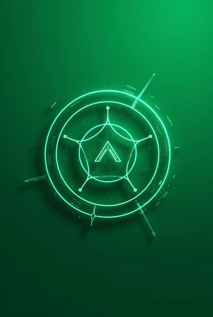 Make a math club logo, make it futuristic, add some green shade and any color that matches with it. Add also some designs related to Math like numbers and symbols. Make the logo circle. Lastly add a circular space where I can put the school logo cause it needs to capture the essence of both math club and school.