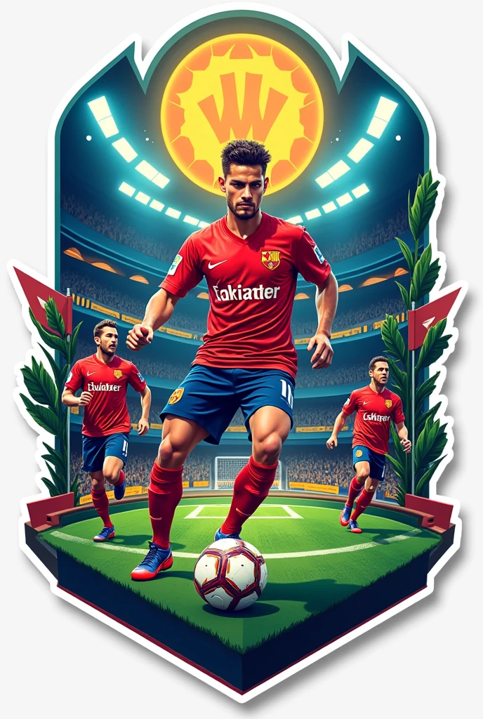 Image for WhatsApp profile of sports betting Sticker of various football sports That has the name "Game predictions "
