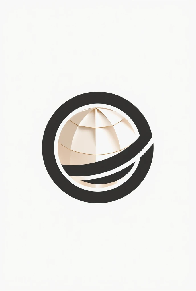 Logo design with the name Brahim Moussaid in a spherical shape