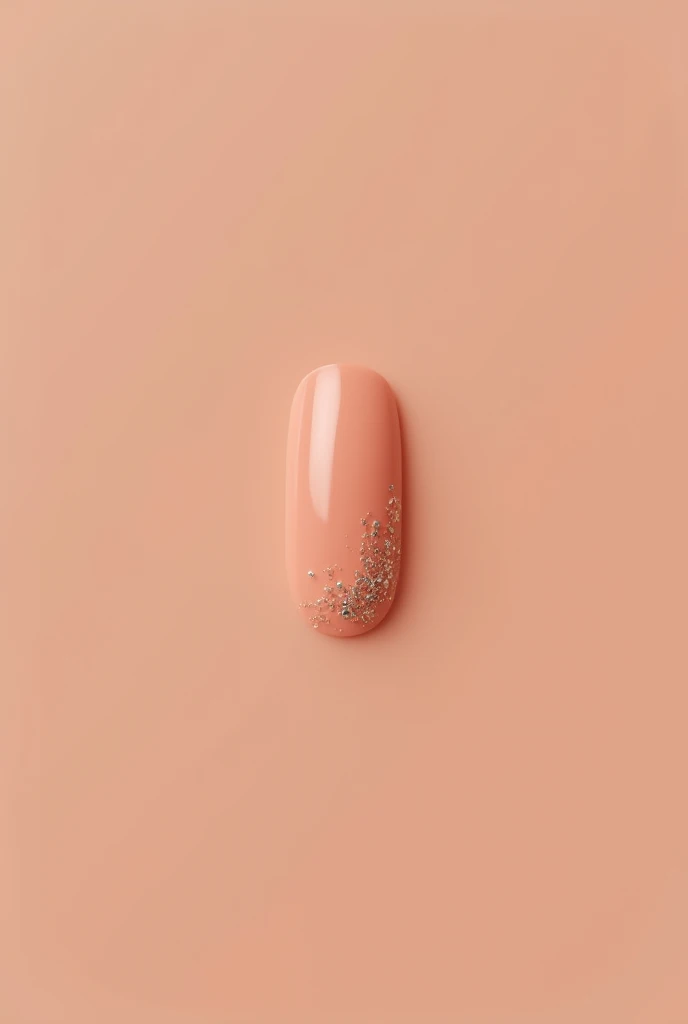 Peach nail design