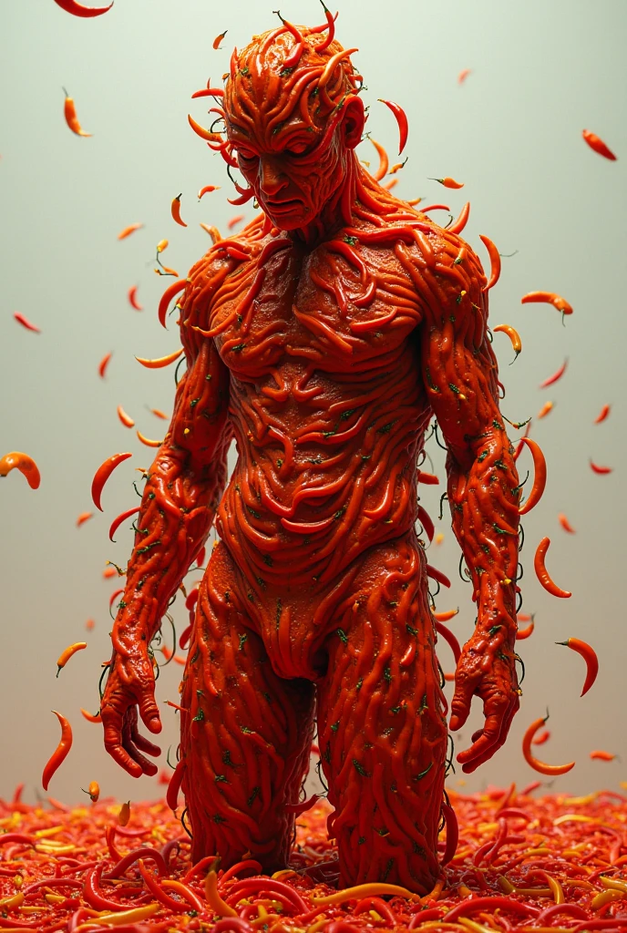 Eat chili peppers all over the body