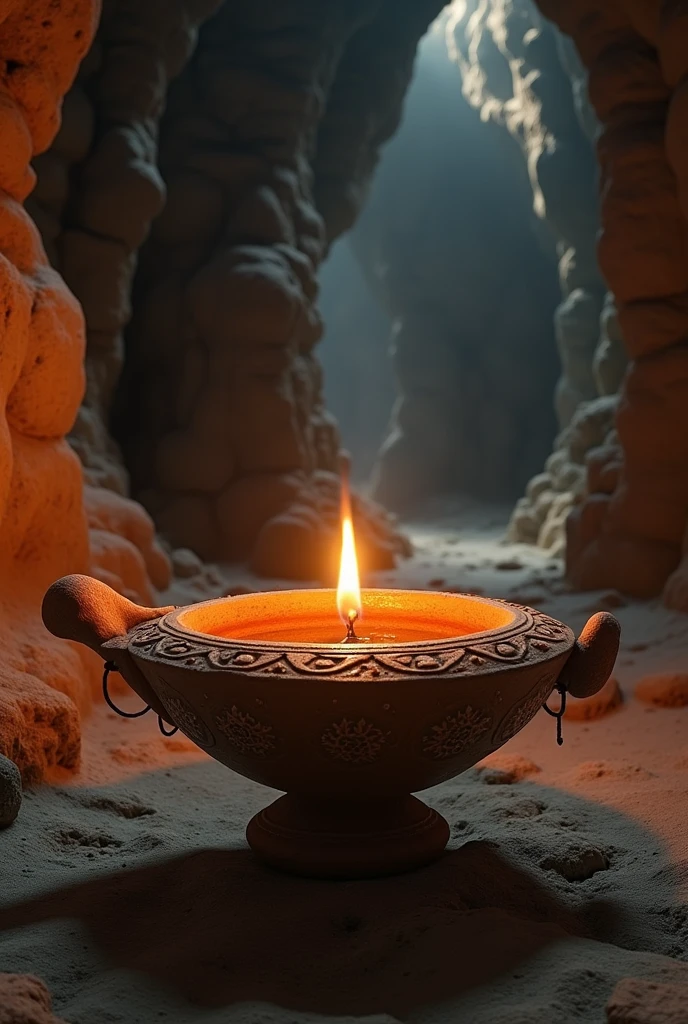Lamp in cave indian versio 
