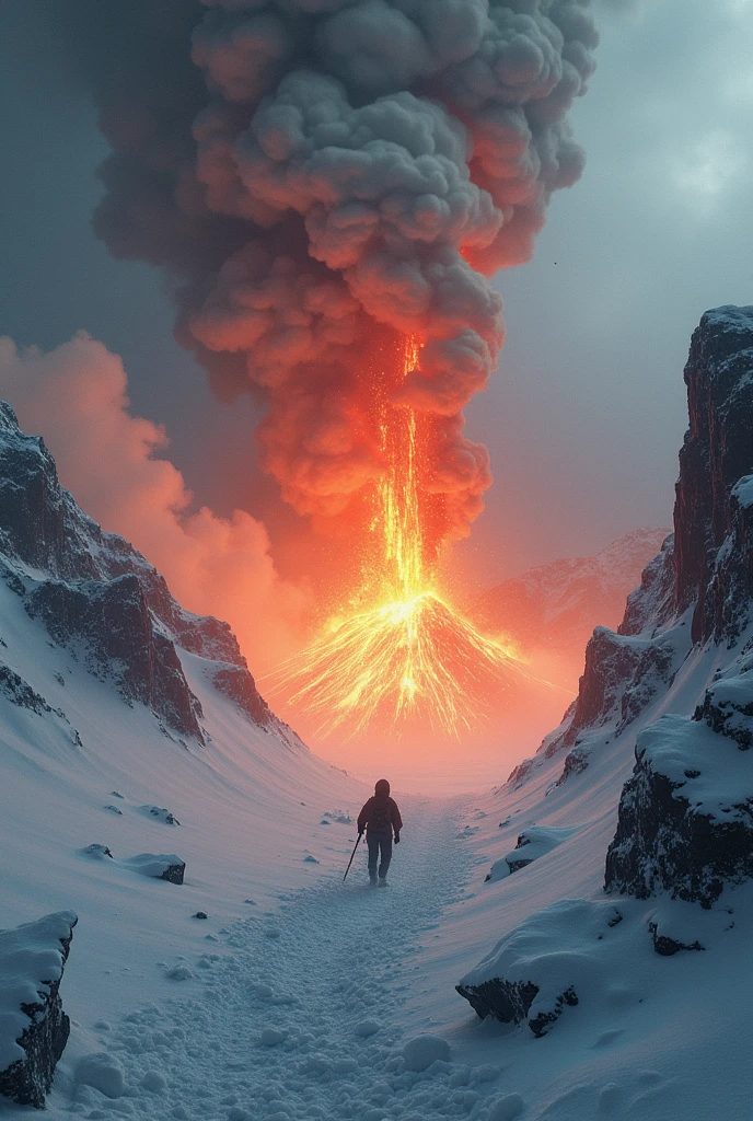 Snow Scene、Volcanic crater、Big Explosion、Blizzard