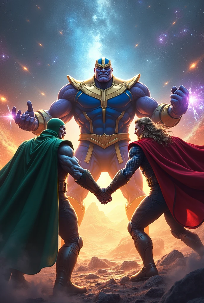 Doctor doom vs Thanos vs supreme thor