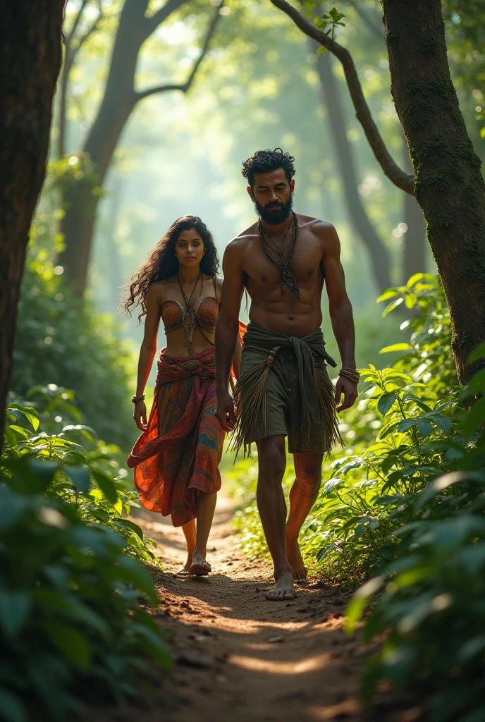 ഒരു മലയാളി ആദ്യവാസി യുവാവ് ഒരു കാട്ടിലൂടെ നടന്നു പോകുന്നു വയസ് 32 ഒപ്പം ഒരു ആദിവാസി പെണ്ണും ഉണ്ട് വയസ് 22