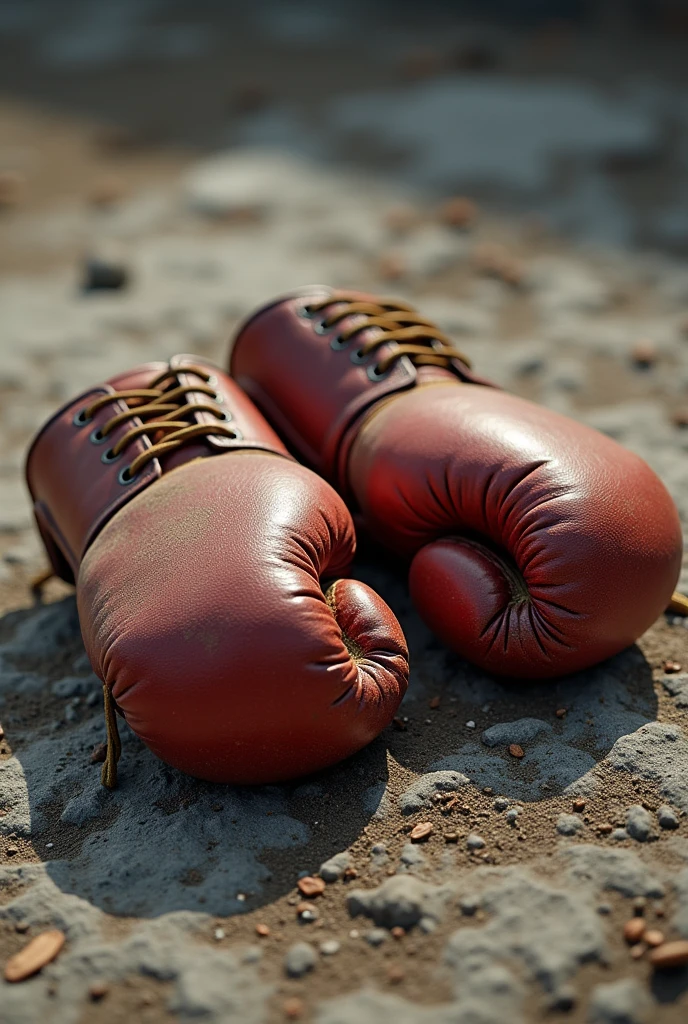 Karate gloves thorough on ground