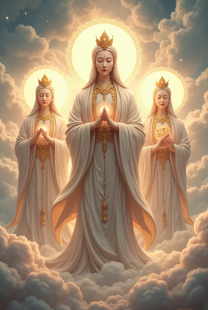 The Three Saints of Namo Amitabha
