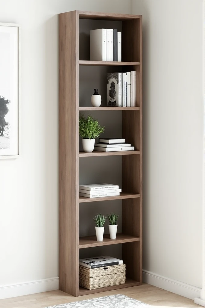 L-shaped bookshelf 148cm high, 70cm wide, 80 cm
