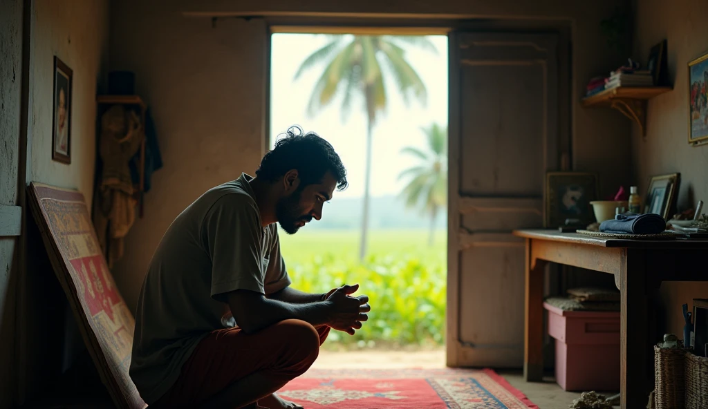 Introduction to Najeeb: Describe Najeeb's simple life in Kerala, his dreams of providing a better life for his family, and his decision to go to a Gulf country for work