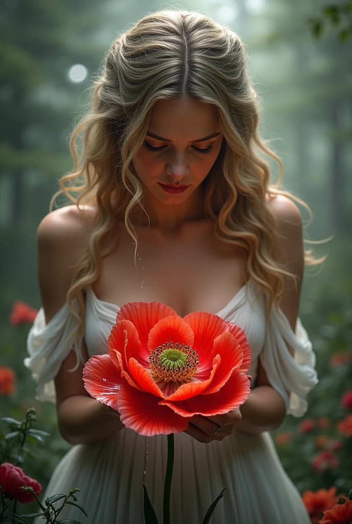 Aphrodite's tears fell to the ground and, in that place, A red flower called an anemone grew