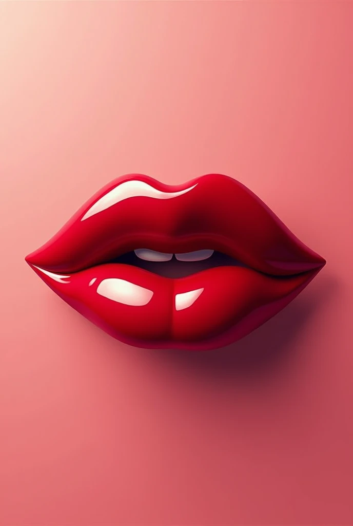 A logotype, for a dating app. The log should have red lips