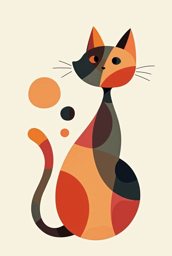 cat made of circles