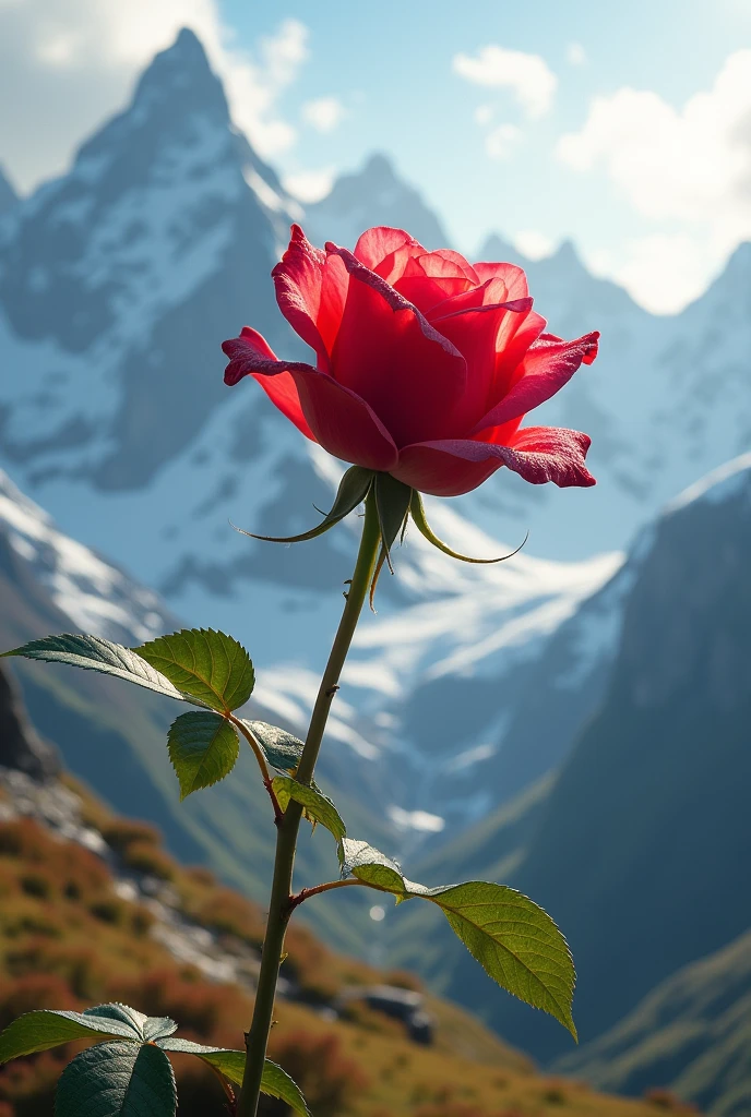 Rose on the mountain