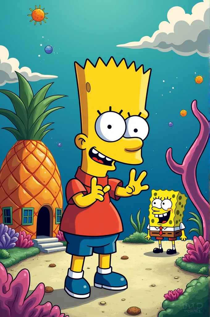 Bart Simpson Bob esponja bikini