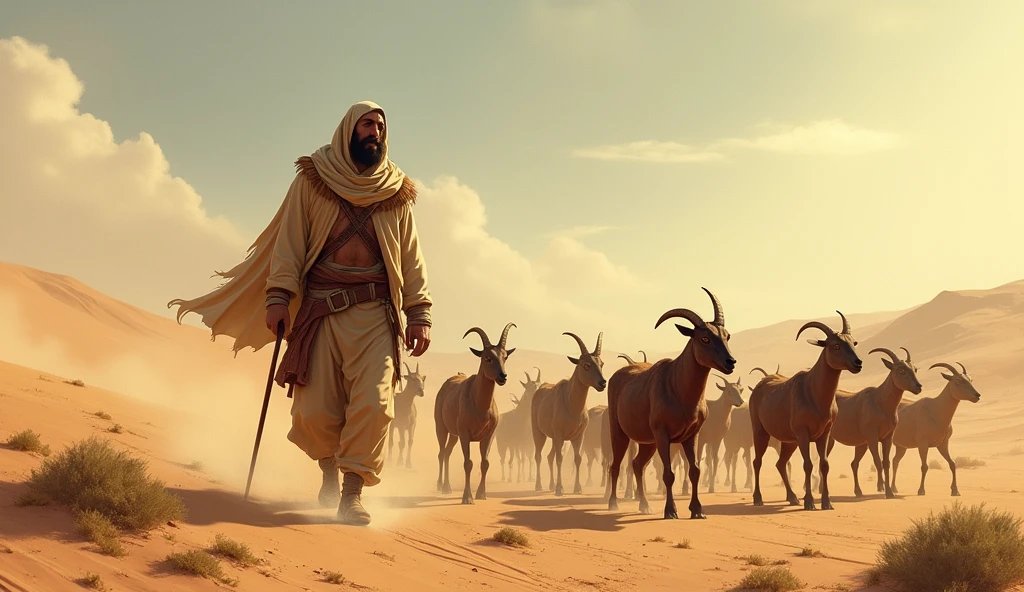 Betrayal and Captivity: Show how Najeeb is betrayed by his agent and sold to a cruel owner, leading to his life as a goat herder in the harsh desert