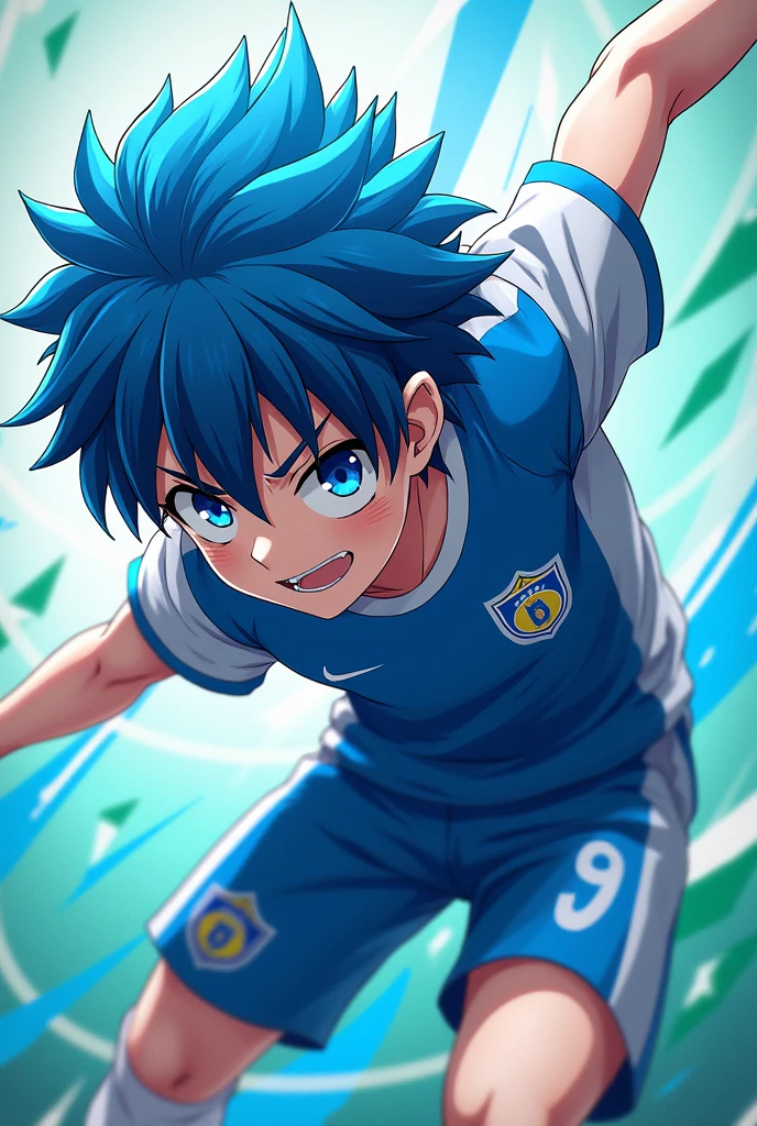 Create a photo of an anime character, meguru bachira de blue lock