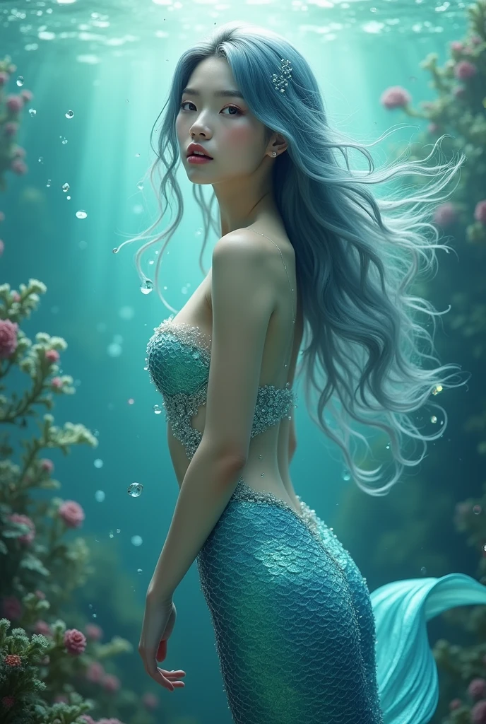 Baekhyun-exo as a female mermaid