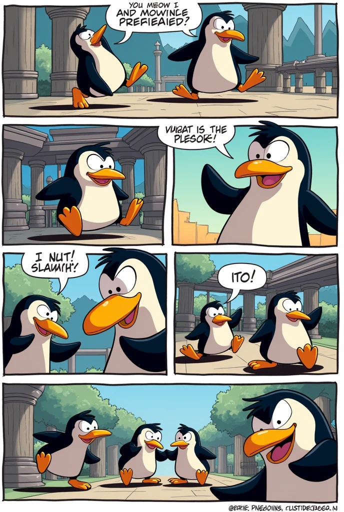 Komik pinguin of Madagascar 8 panel 