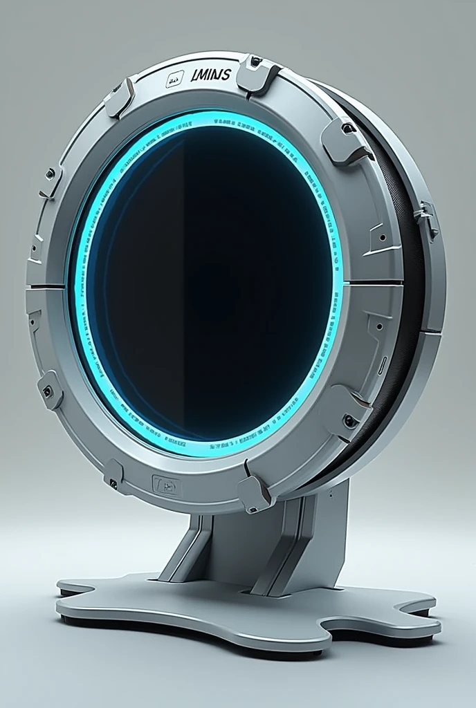 circular module large main screen thinner outer screen with 6 portals around the edge 