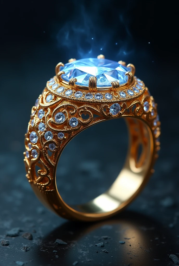 Magic inspired Ring made from dimonds and gold