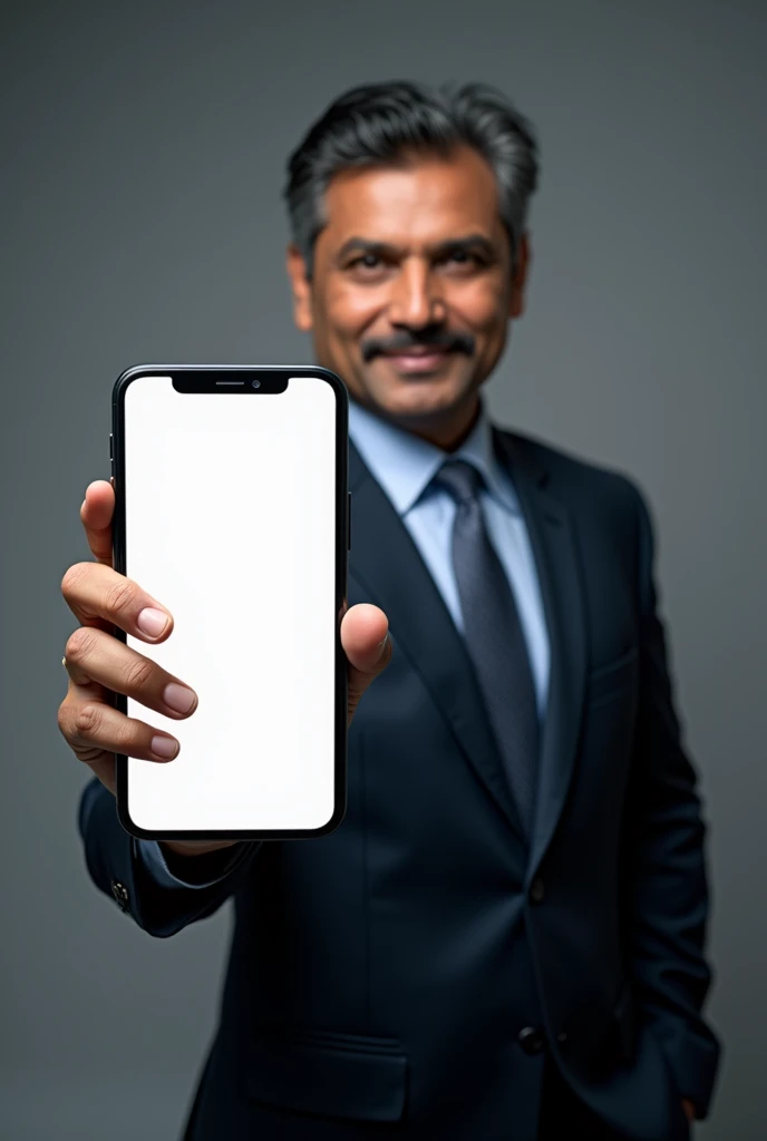 Aman Gupta promoting an app, ((full Aman gupta photo)), ((promoting an mobile app)), ((mobile app screen be blank)), ((Aman gupta indian iconic business tycoon)) ((masterpiece)) ((paid promotion of an app))