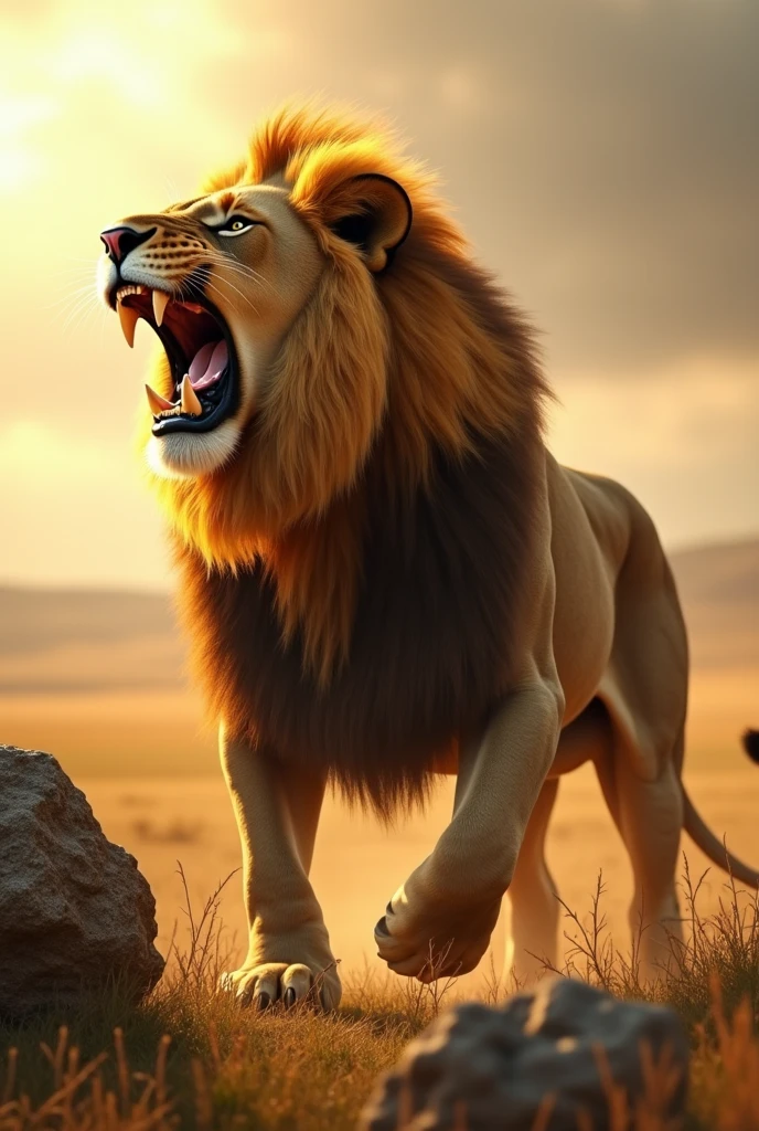 Lion, roar