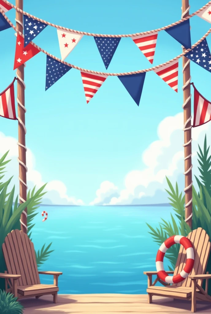 generates the image of a nautical bunting and this forms a rectangle