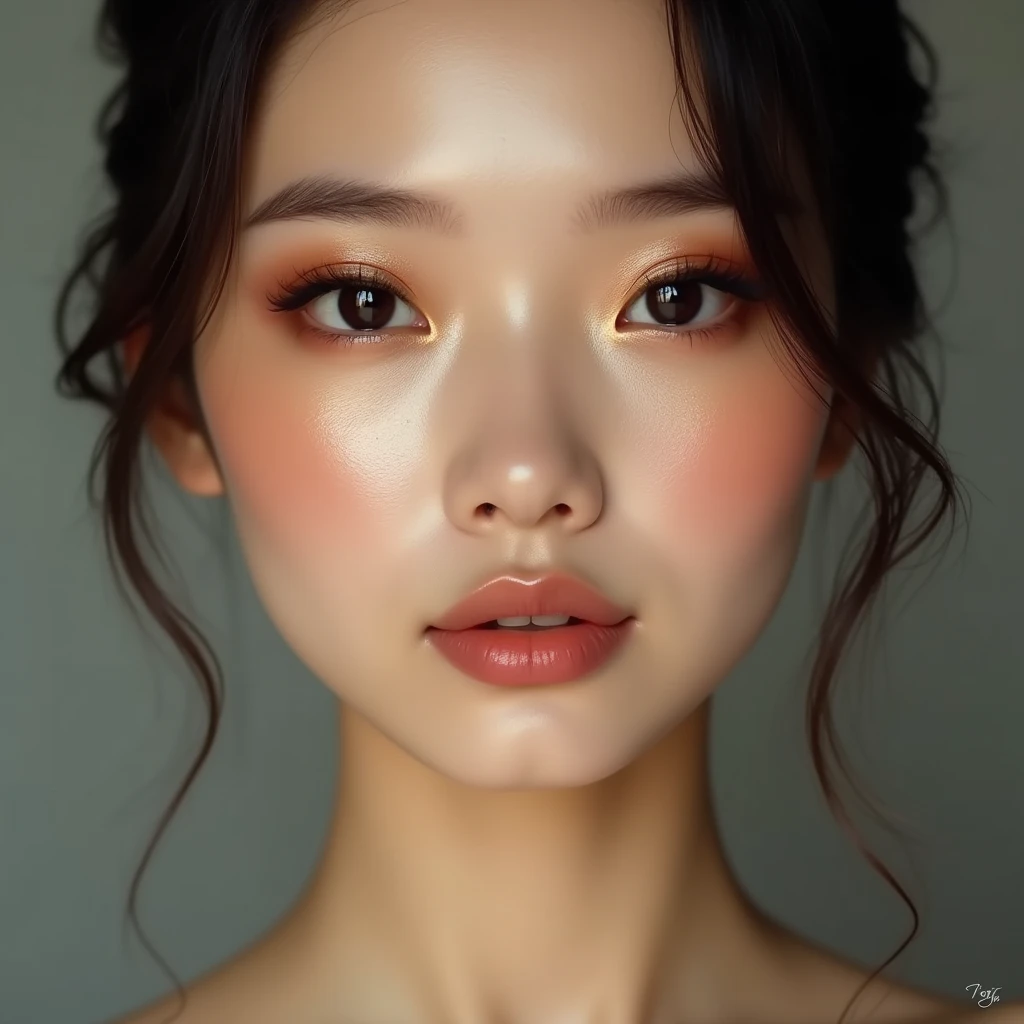 asian woman with eyeshadow 