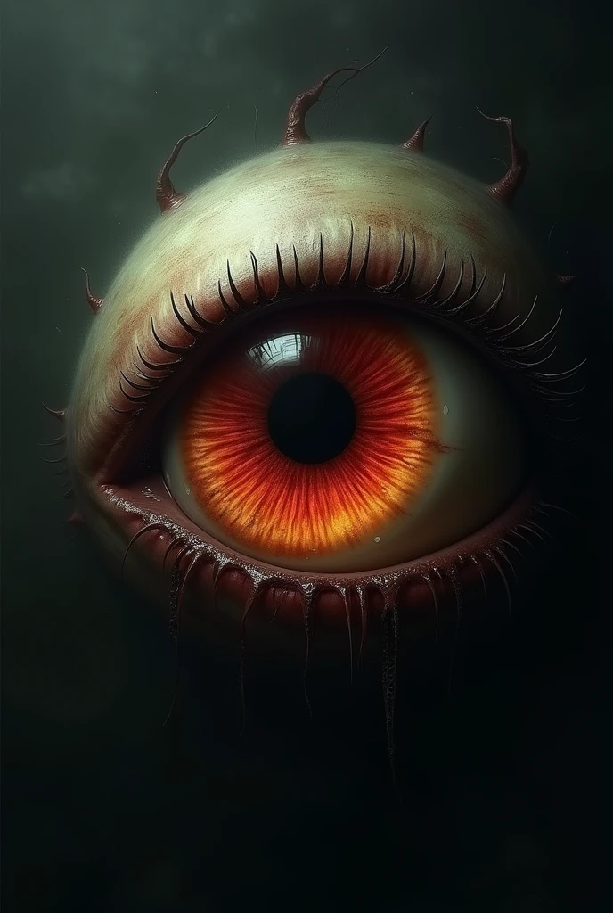 Evil eye in the shape of a human eye,
