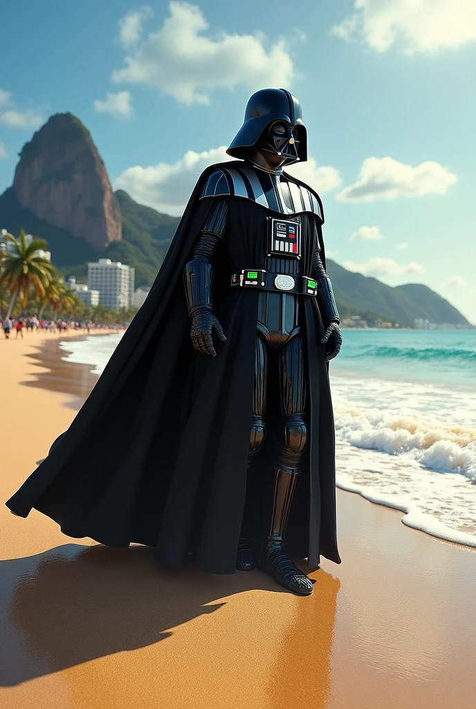Darth Vader on the beach in Rio de Janeiro