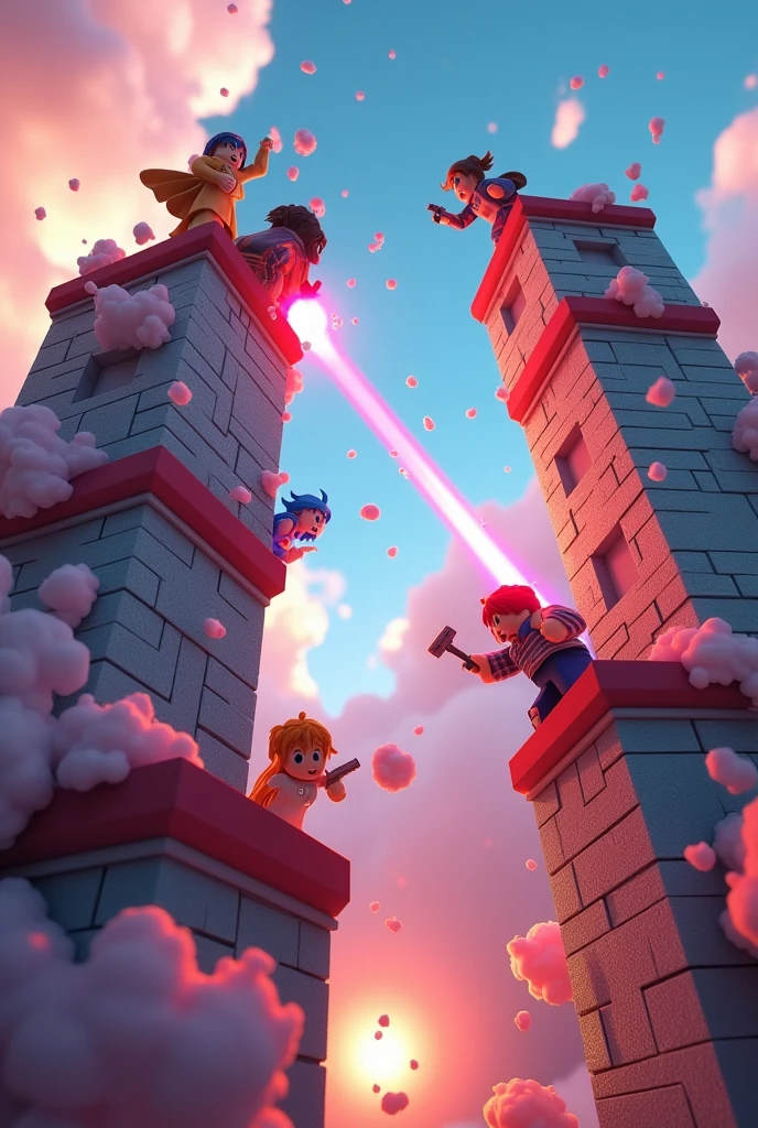 Roblox dolls fighting in towers