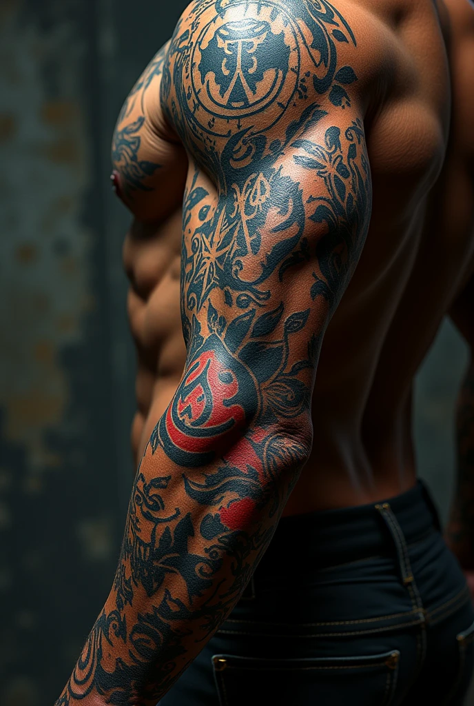 Tattoo arm Gangster