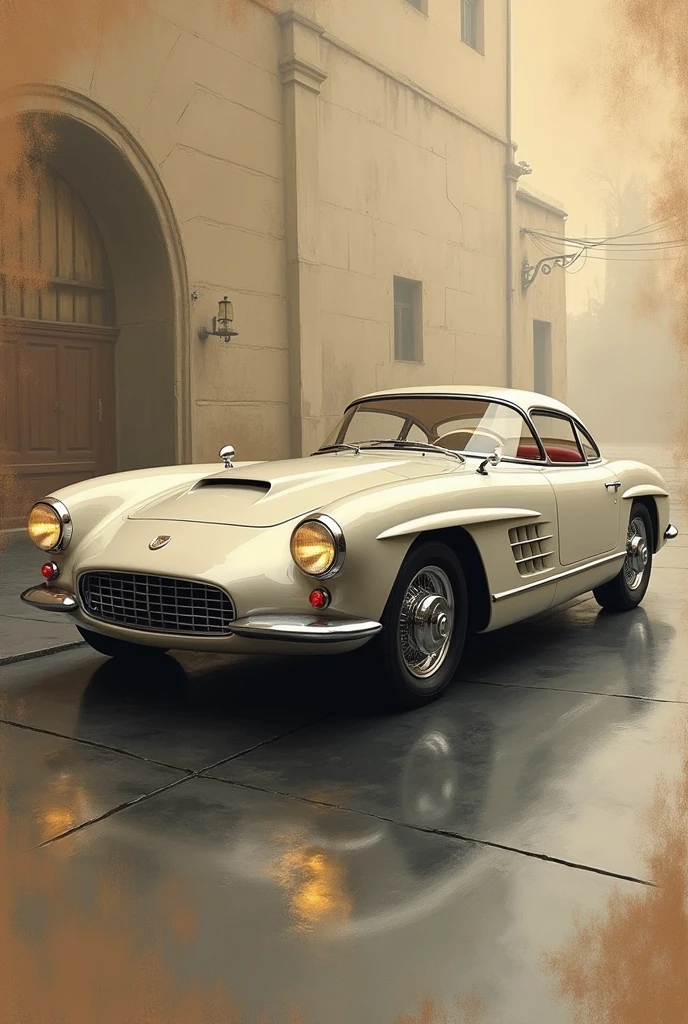 Retro vintage aesthethic motor fine art