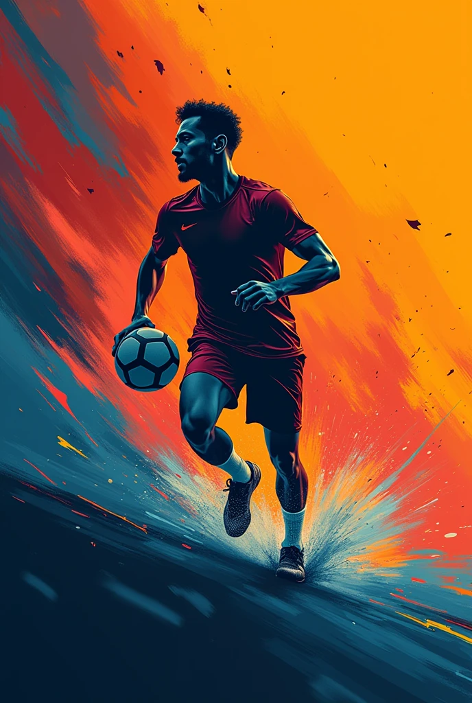 Create a sporty design, with a text "HI MAESTRO" in it
