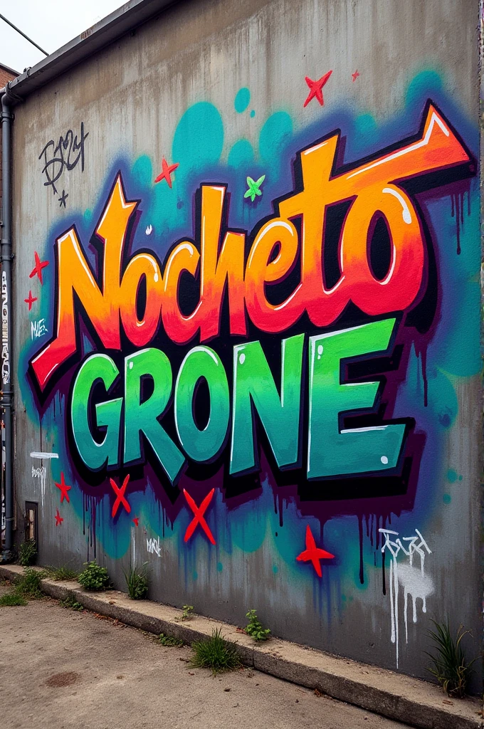 GRAFFITI WITH THE WORD NOCHETO GRONE